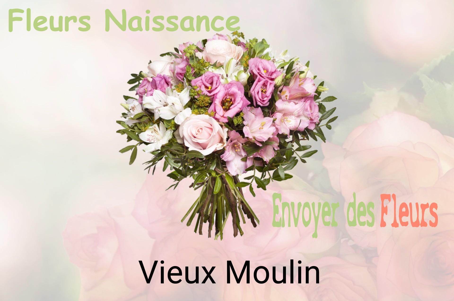 Bouquet de fleurs de naissance livré à Vieux-Moulin